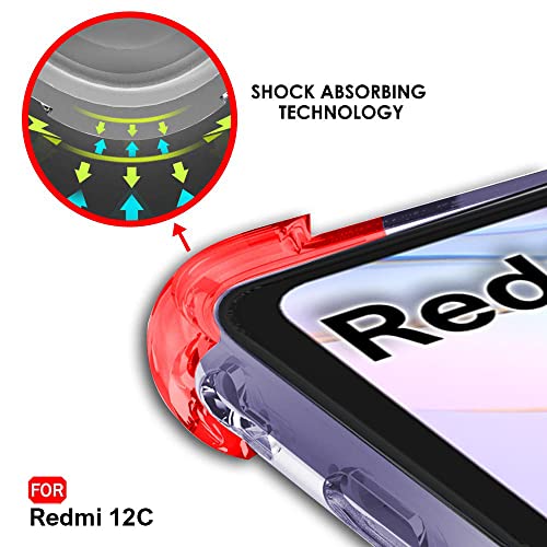 Image of TheGiftKart Crystal Clear Back Cover Case for Mi Redmi 12C | Shockproof Soft TPU Case | Cushioned Edges for Ultimate Protection Back Cover Case (TPU, Transparent)