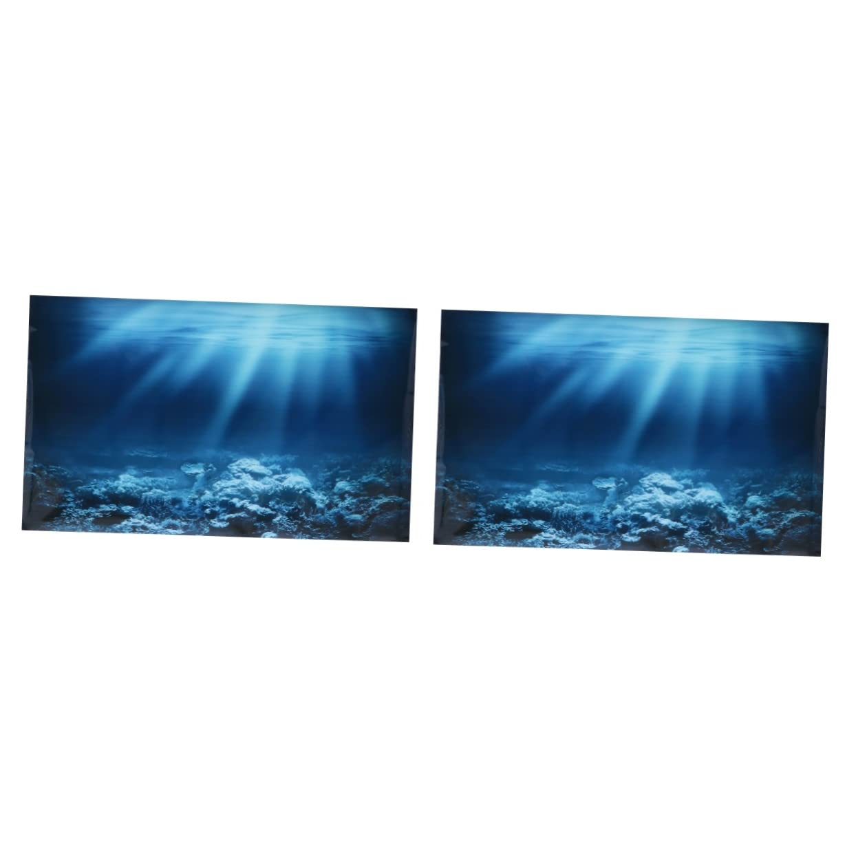 OSALADI 2 Pegatinas De Fondo para Pecera Peces A La Venta Filtro De Esponja para Acuario Calcomanía Decorativa para Acuario Luz LED para Pecera Filtro De Bote Soporte para