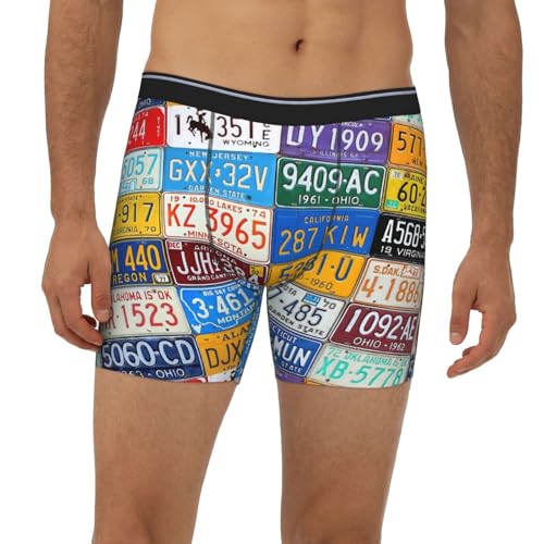 Leopard Zebra Animal Print Men's Extended Length Boxer Briefs Breathable Soft Underwear for men2