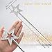 JOGILBOY Princess Star Wand, 13 Inches Silver Fairy Angel Wand, Party Costume Dress Up Accessories