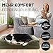 Lumaland orthopädisches Hundebett aus Cord | ergonomisches Hundesofa 90x65 cm - für mittelgroße Hunde | Boden rutschfest | Füllung und Bezug waschbar | Hundekörbchen mit Memory Schaumstoff