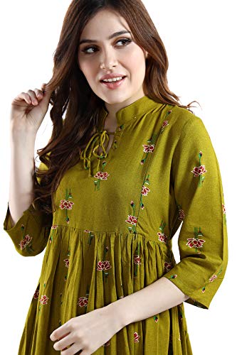 Image of AV2 Women's Rayon Relaxed Fit A Line Maternity Wear
