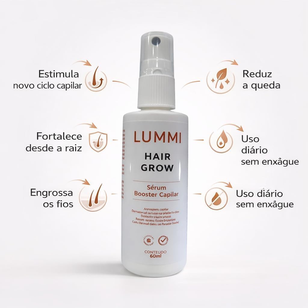 Sérum Booster Capilar Hair Grow, 60ml, Crescimento Acelerado, Fortalecimento, Antiqueda, Estímulo do Couro Cabeludo,Tônico para Cabelos Textura Leve e Uso Diário em promoção! Veja a oferta e mais achadinhos de Óleos, Séruns e Tônicos 5 Hoje é o melhor dia para comprar Sérum Booster Capilar Hair Grow, 60ml, Crescimento Acelerado, Fortalecimento, Antiqueda, Estímulo do Couro Cabeludo,Tônico para Cabelos Textura Leve e Uso Diário com aquele preço maroto! Promoção! Aproveite a oferta! 5