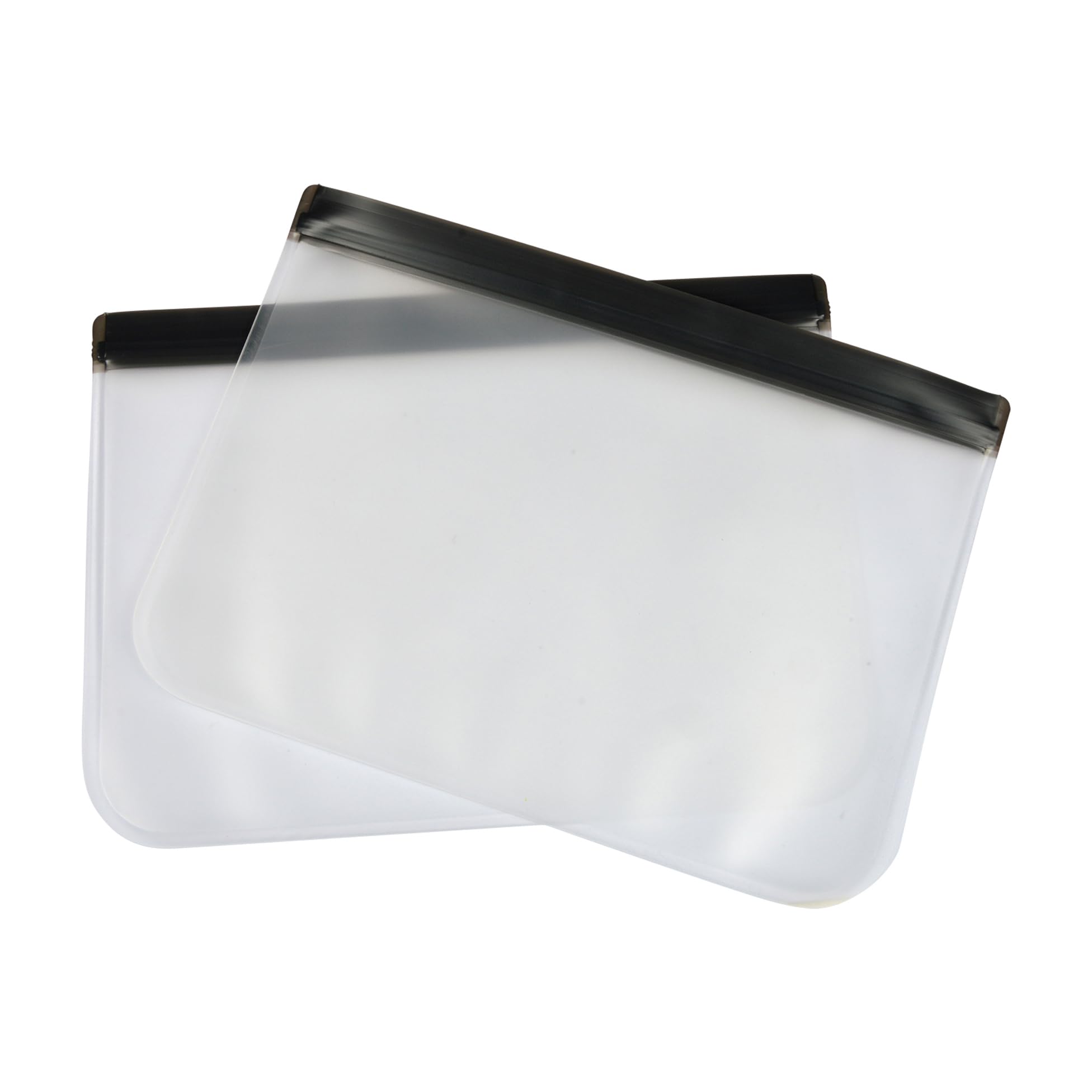 Homéa, Set of 2 Reusable Food Bags Peva 1.5 L Transparent