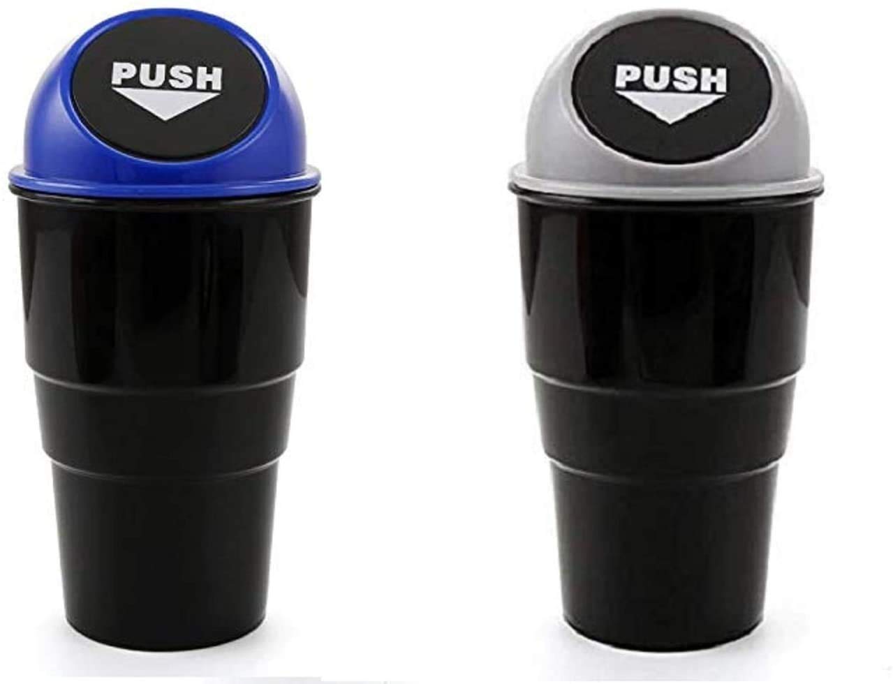 CARMATE Mini Car Trash Bin Can Holder Dustbin for Car - Multi-Colored Pack of 2-image-48