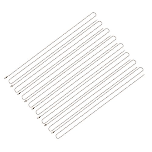 Aexit Stainless Steel Lighting fixtures and controls Bead Ball Chains Keychain 1.5mm by 20 Inches 8pcs