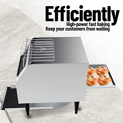 Commerciële Broodrooster Transportband 600 Plakjes/U Restaurant Broodrooster Voor Broodje Bagel Brood Zware Rvs… - Afbeelding 3