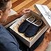 Imagen de Knixmax Zapatillas de Casa para Hombre y Mujer con Forro de Felpa Antideslizante Cálido Pantuflas Casa Negro EU 47