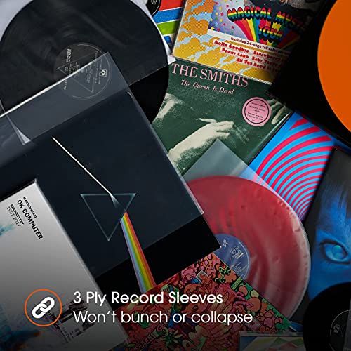 50x 12 Inch (30cm) Antistatisch Vinyl LP Binnenhoezen | AUDIOPHILE 33 Toeren Gevoerde Langspeelplaat | Vervangt Papieren… - Afbeelding 7