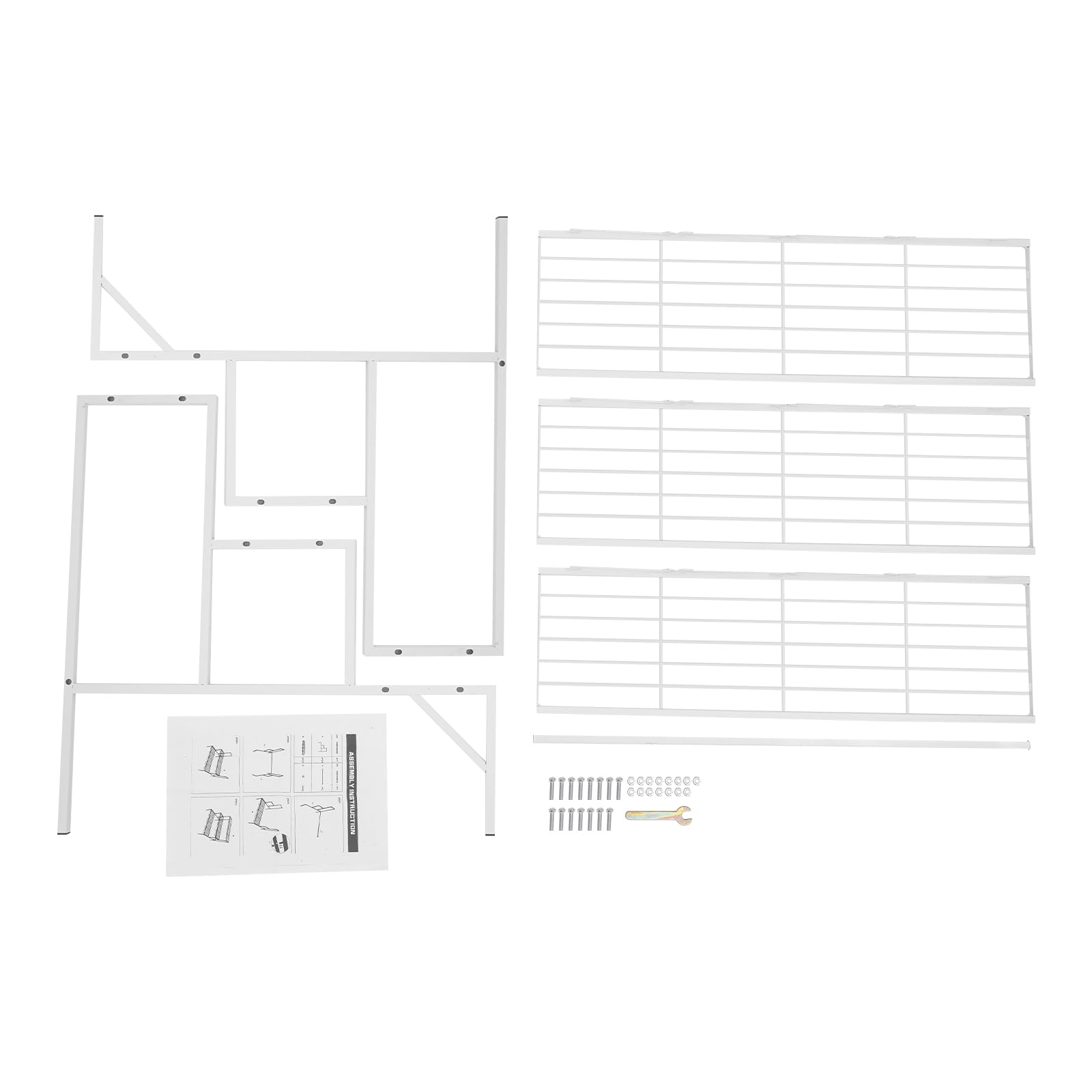 Support pour Plantes en Métal 3 Niveaux, Étagère Échelle à Fleurs, Charge 20 kg par Niveau, Patins Antidérapants, Présentoir Plantes Pour Balcon, Terrasse, Jardin et Intérieur (Blanc)