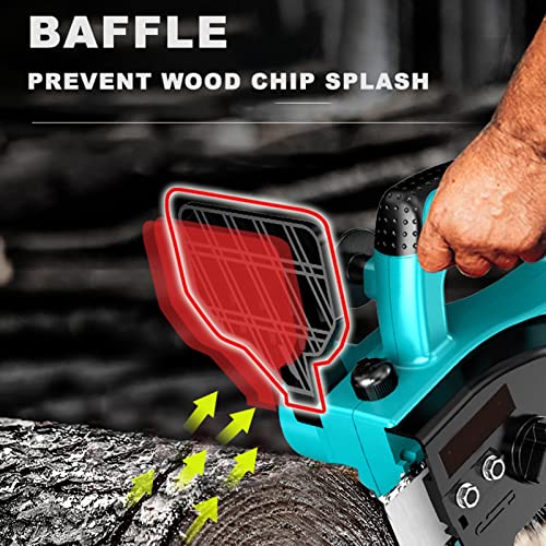 ZHANGTAOLF Mini -Kettensäge 8 Zoll schnurlos, 21 V/ 7500 mAh Batteriekette Kette Säge für AST -Beschneidung, tragbare… – Bild 4