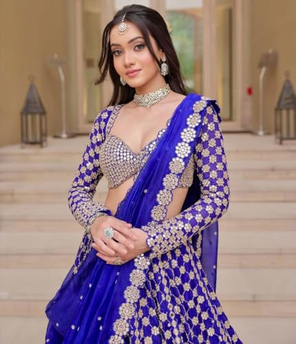 Womens Ready to wear Lehenga Choli Dupatta Embroidered Designer Lehenga Stitched Blouse for Women.2