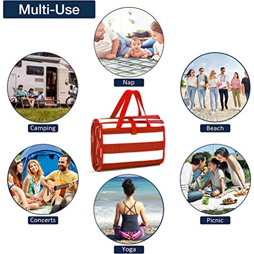 Reversible Mats - Indoor/Outdoor Plastic Straw Rugs, Modern Outdoor Area Rug for Patios Clearance, Outside Mat for RV Camping, Picnic, Beach, Backyard, Deck, Trailer (5' x 6.5') - Image 7