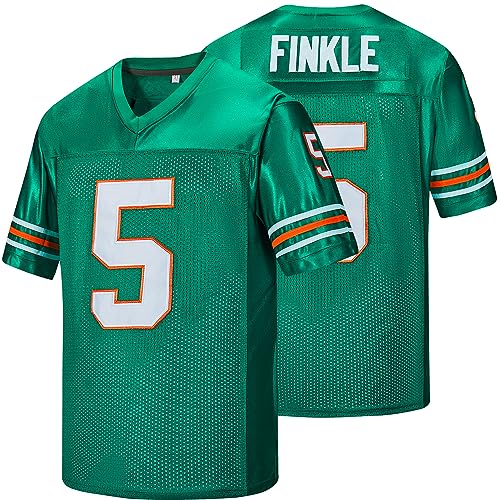 Ray Finkle Jerseys #5 Ace Ventura Pet Detective Jim Carrey Movie Football Jersey (L, Green)