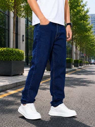 Image of Kargeens Men Jeans || Relaxed Fit Jean's for Man || Loose Fit High Rise Denim