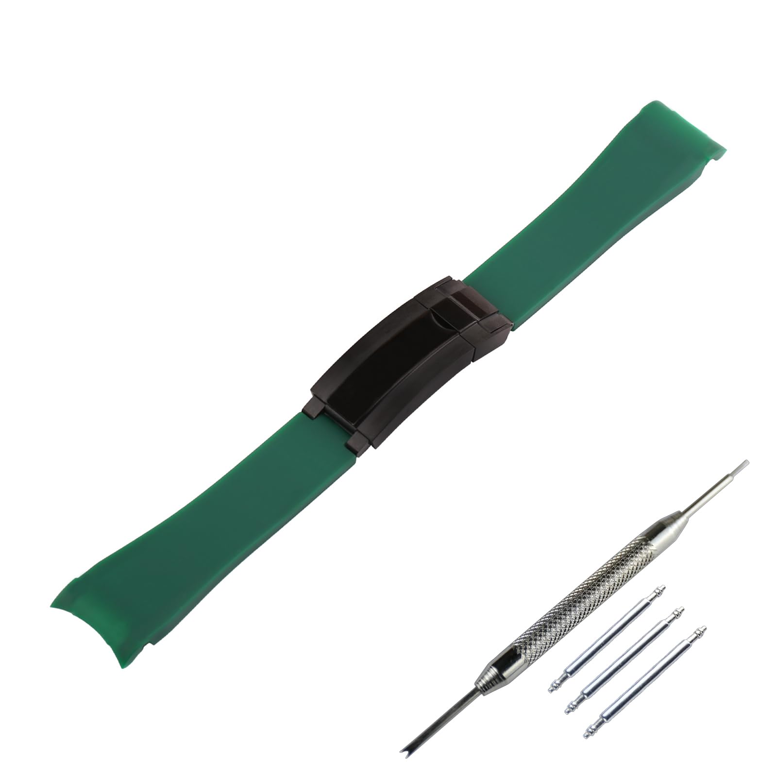 JETHENG 20mm Men's silicone watch strap for Rolex Daytona Outdoor Sports waterproof rubber watch bands wristband bracelet accessories for women's