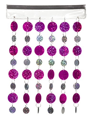 Fuchsia & Silver Magnetic School Locker Curtain/Office Locker Curtain- Must Have Locker Accessory/Decoration