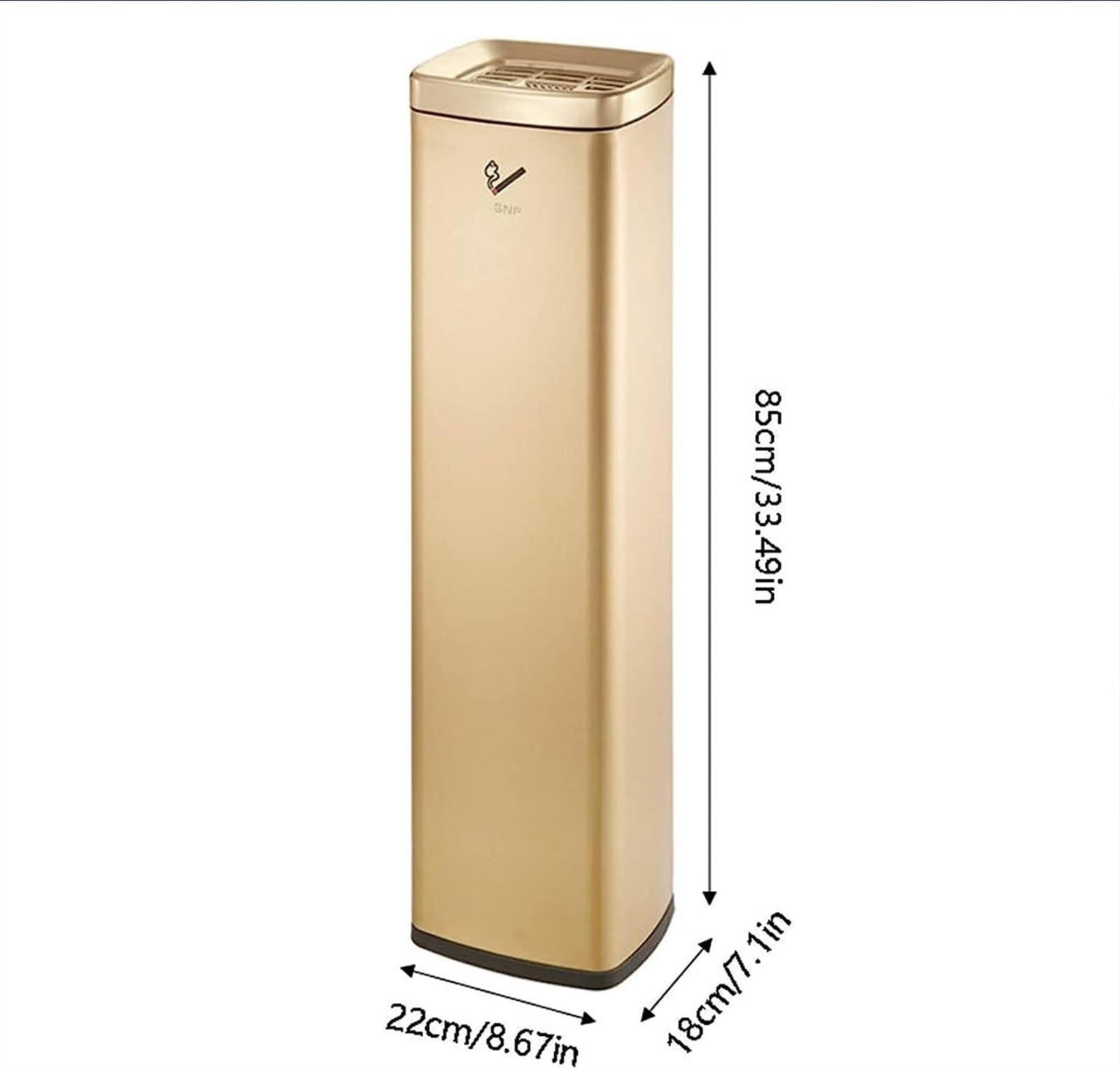 Cenicero de pie para exteriores, sin humo, para el hogar, patio, eliminación de colillas de cenizas, cenicero de acero inoxidable resistente al viento
