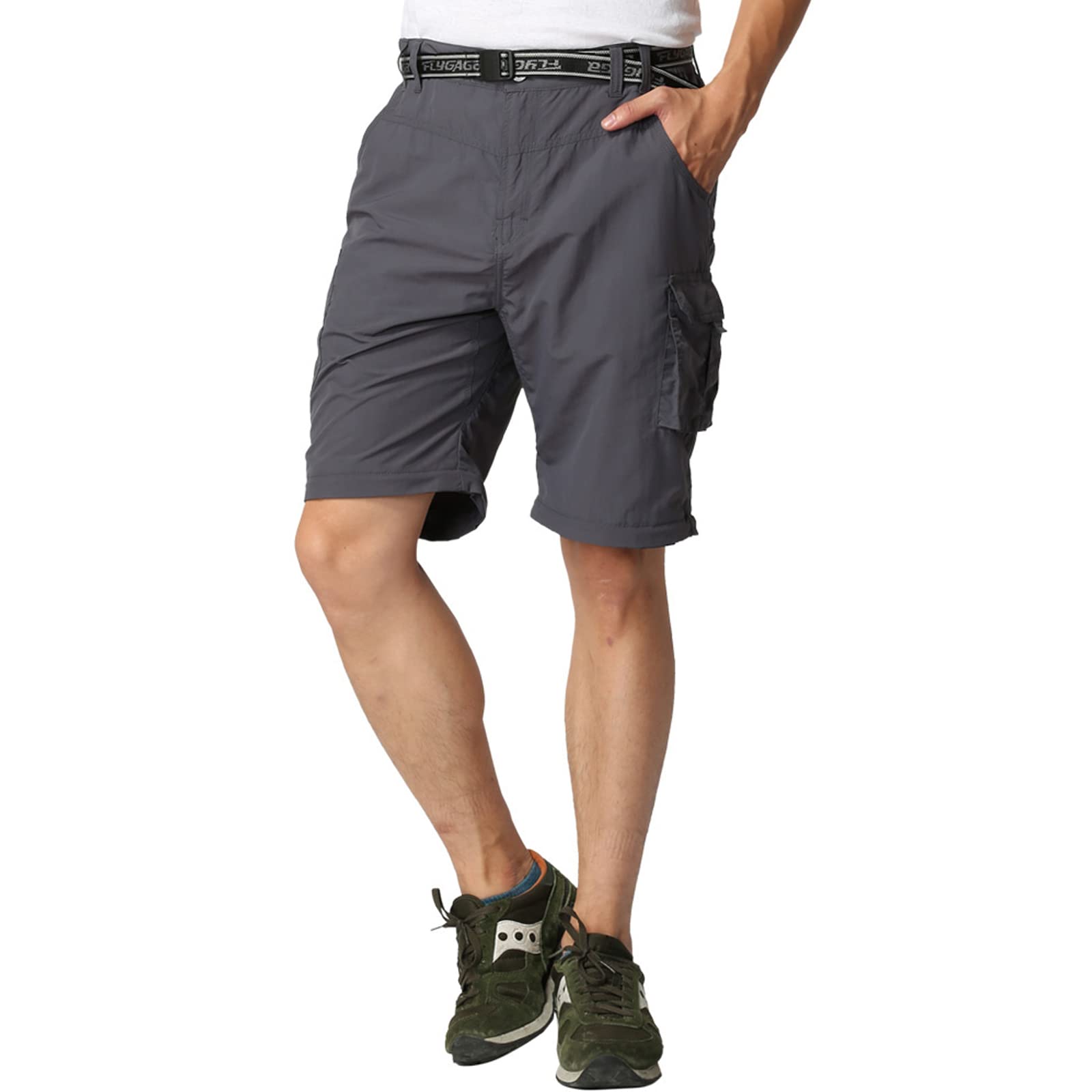 Pantalon de randonnée convertible pour garçon, léger, séchage rapide, fermeture éclair, pour enfants, jeunes, extérieur UPF 50+ pantalon cargo décontracté