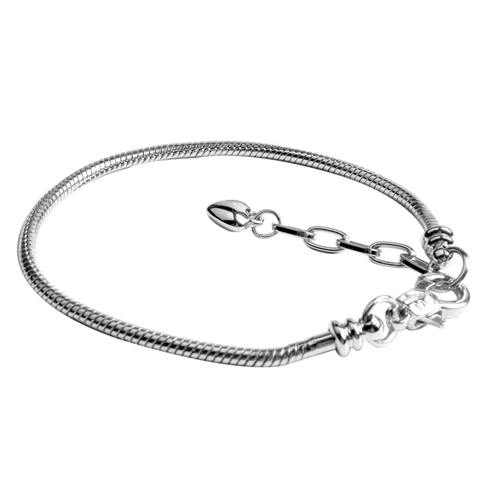 ATE Charm Pulsera Cadena de Serpiente con Broche de Langosta en Tamaño 16/18/20cm B04 (18)