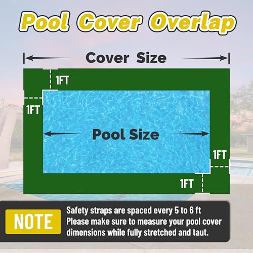 Cobertor de piscina Royal Shade verde 18' x 34' miniatura 2
