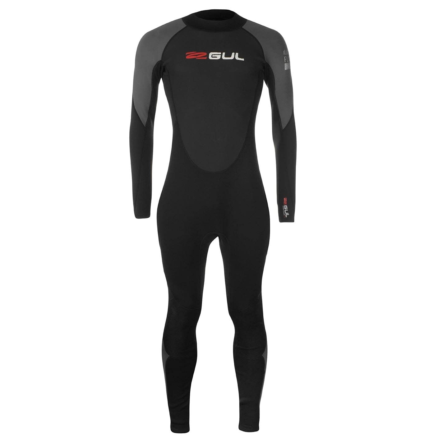 Gul Mens Contour Full Wetsuit Black/Grey/Red XXL