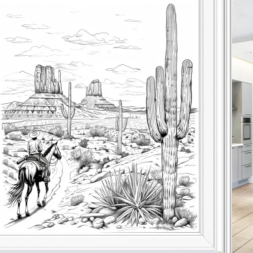 Vinilo Decorativo SOPIYRIO Western Abstract Desert 17.7x23.6 in miniatura 1