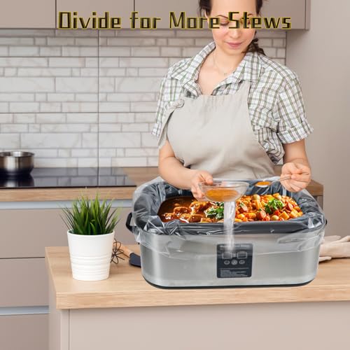Image of Electric Roaster Liners 34 x 18 Inch, 4 Count Roaster Liners Disposable Fit 16, 18, 22 Quart Roasters, Roasting Oven Liners Cooking Bags for Immediate Cleanup