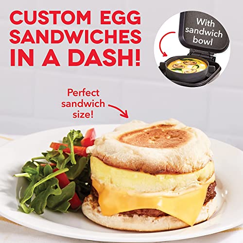 Dash Deluxe Sous Vide Style Egg Bite Maker With Silicone Molds For Breakfast Sandwiches, Healthy Snacks Or Desserts, Keto & Paleo Friendly, (1 Large, 4 Mini) - Black #TOP3
