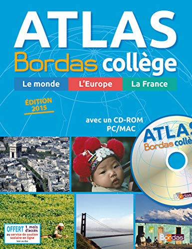 Atlas Bordas Collège + CD-Rom - Edition 2016