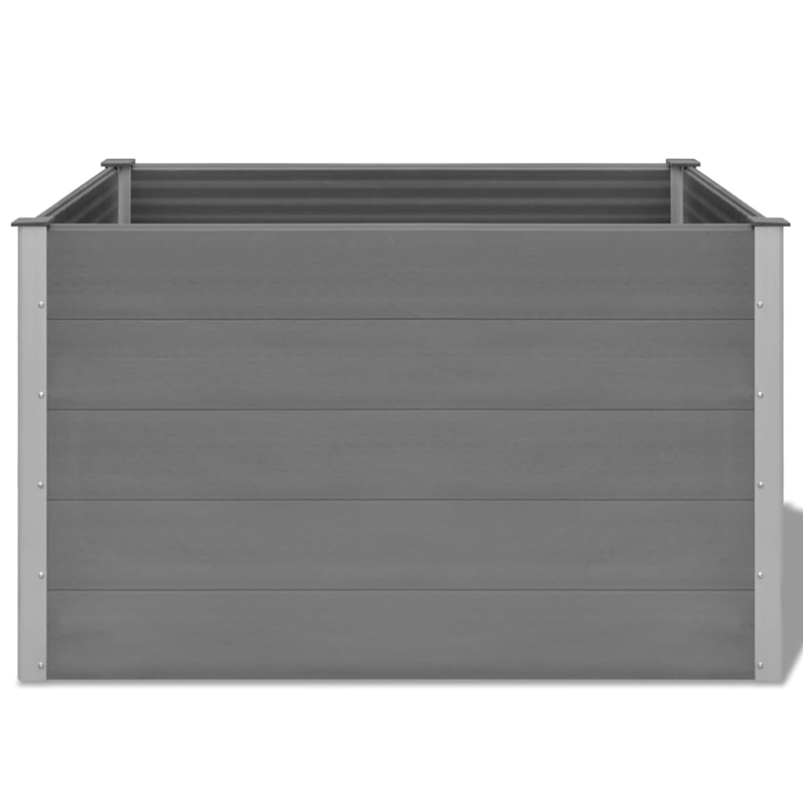 Garten-Hochbeet Planter Raised Beds Hochbeeterde Raised Garden Bed Hochbeete FüR Garten WPC 150x100x91 cm Grau