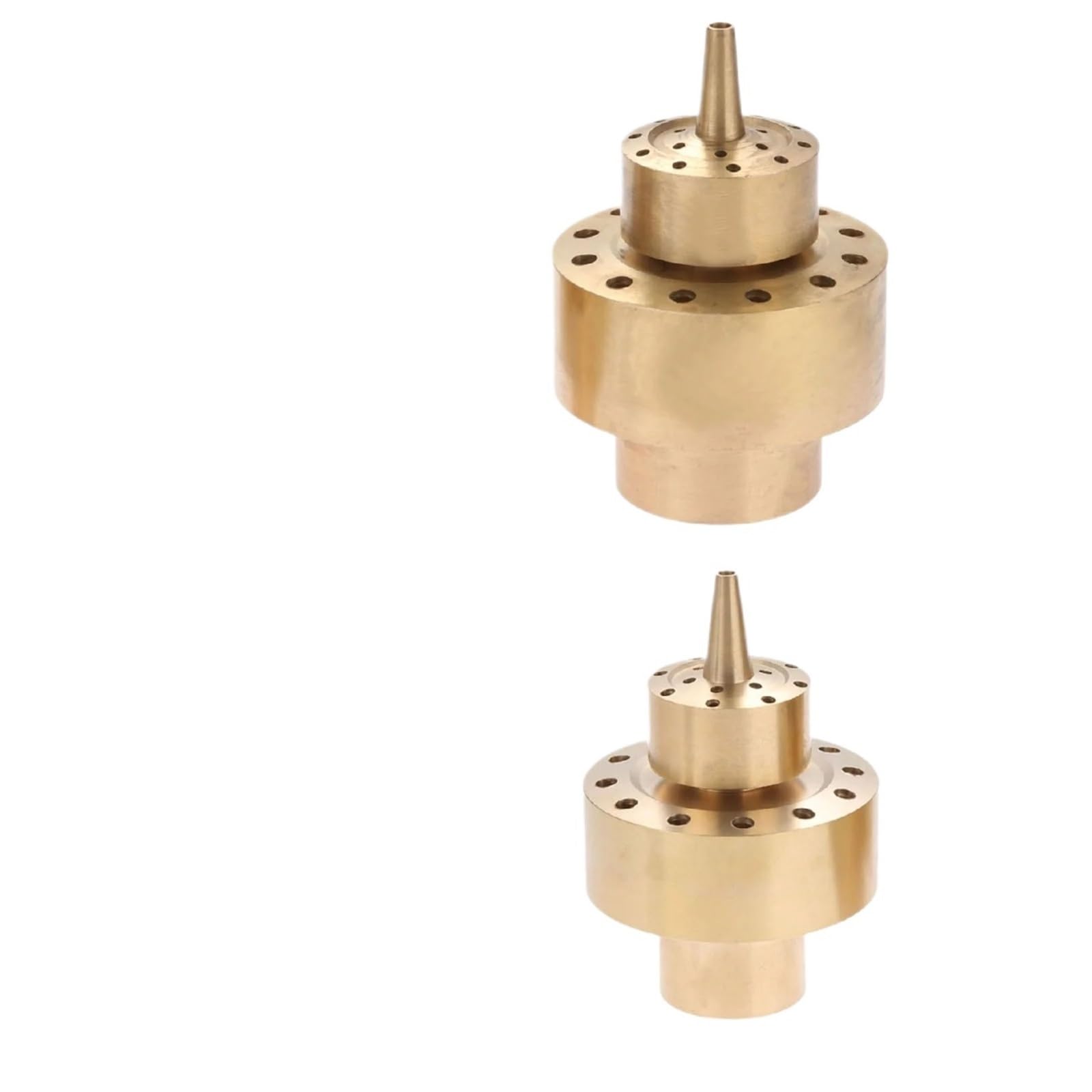 1/1.5 Inch Brass Fountain Nozzle Two Layered Flower Basket Water Spraying Head G1/DN25 G1½/DN40(DN25)