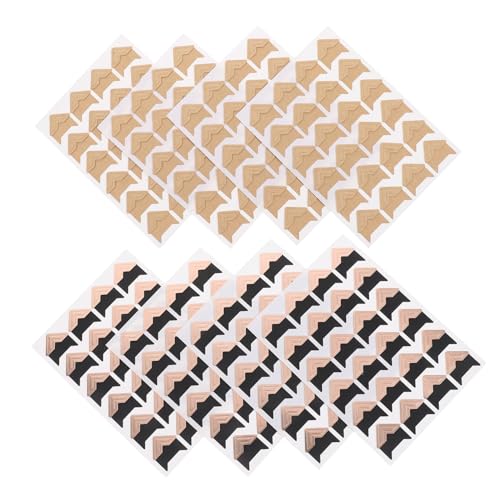 NUOBESTY DIY Photo Album Corners Self-Adhesive Photo Stickers 192 Pieces Card Making Journaling Supplies