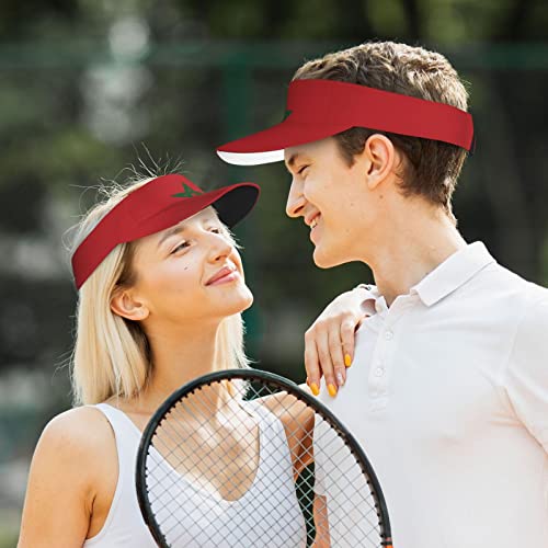 Image of Cute Funny Flag Hat Women Men Adjustable Flag Sport Sun Visor Hat Summer Fashion Sun Cap Beach Flag Hat