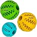 Pelota dental para perros y gatos 3 Uds, resistente, no tóxica. Juego de bolas interactivas dispensadoras de comida. Juguete de goma dura para masticar, limpiar los dientes, jugar, entrenar, adiestrar