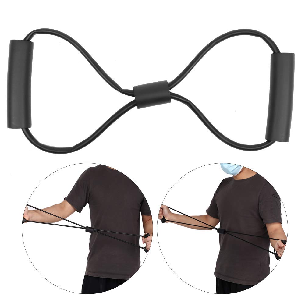 Lot De 2 Bandes De Résistance Fitness - Extenseurs Élastiques TPE Avec Poignées Mousse, Idéal Pour Yoga, Pilates, Musculation Et Étirements