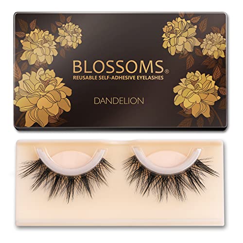 EYELASH EVOLUTION Reusable Self Adhesive Eyelashes Paired Lashes No Glue Required No Liquid Eyeliner Easy To Put On Soft and Comfortable Without Irritation (LC-303 Dandelion)