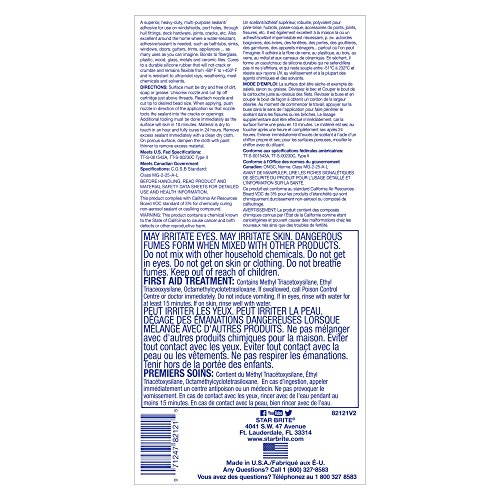 Image of STAR BRITE Silicone Sealant White 10.3 OZ. (082121)