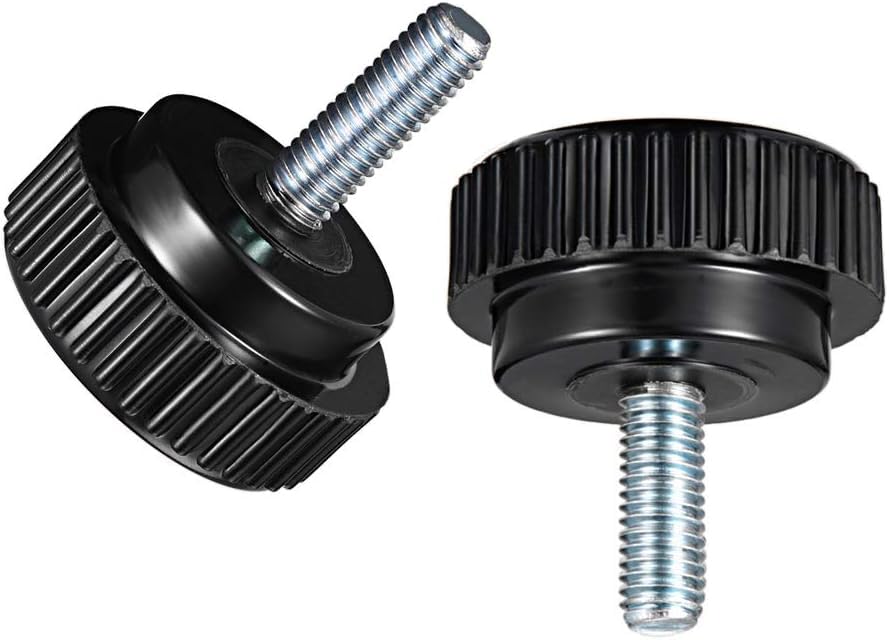 Boxonly Knurled Thumb Screw for Saw Drill Press Lathe and Routing Jigs Packaging Machinery Printing Equipment Clamping Knobs Grip Threaded Hand Bolt Knobs M8 x 25mm 4pcs - Image 3