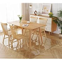 円卓 ダイニングテーブル 直径110cm × 高さ66cm 専用透明保護マット付 円卓 ダイニングテーブル 直径110cm × 高さ66cm 専用透明保護