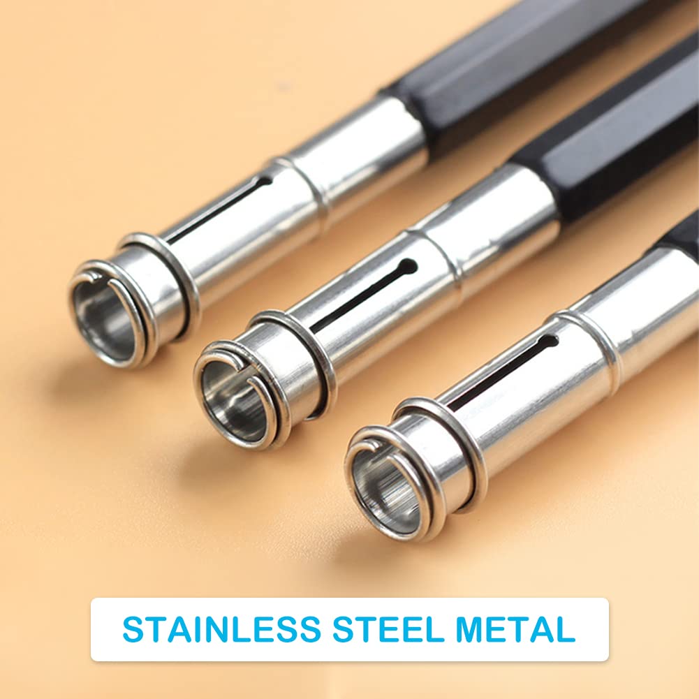 Prolunga Per Matite A Doppia Estremità - 5 Pezzi, Metallica, Per Matite Corte E Colorate - Foto 3