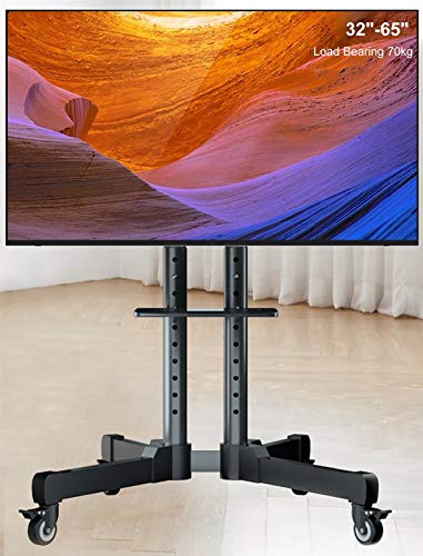 Soporte móvil para TV con ruedas y estante para 32-65" miniatura 3