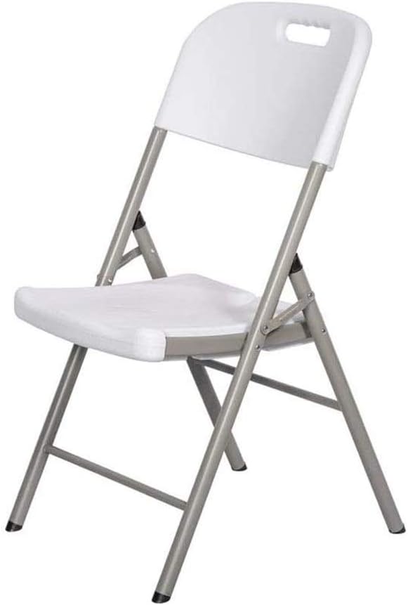 Folding Chair Dining, White Thick Household Portable Design Desk