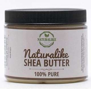 Naturalike African Shea Butter Body Lotion 7.9oz - 100% Raw Body Moisturizer - Unrefined to Soften, Smooth, Hydrating and Moisturizing Skincare for Dry Skin - Non-Greasy Lotion for Women & Men – 225gr