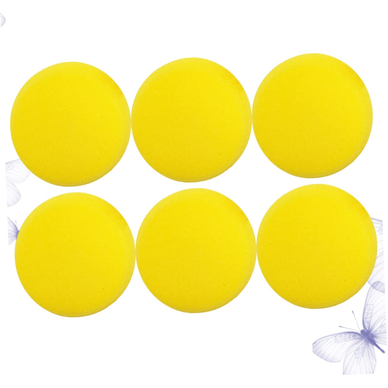 OSALADI 1set Round Sponge Brush Set for DIY Painting Tools Lightweight Durable for Scribbling Drawing and Creative Projects 6pcs