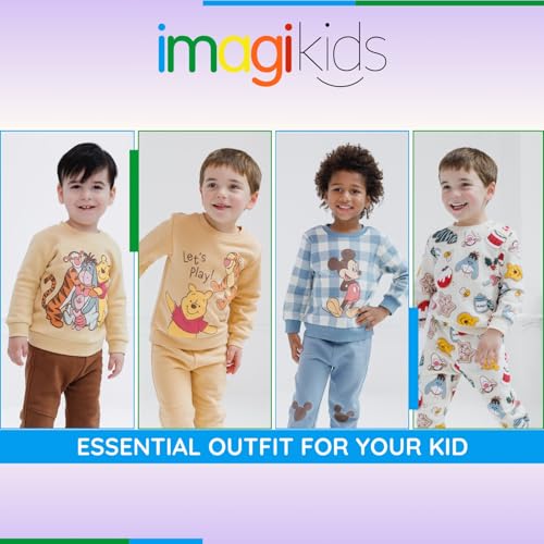Image of Disney Christmas Fleece Sweatshirt and Pants Outfit Set Newborn to Big Kid Sizes (Newborn - 10-12)