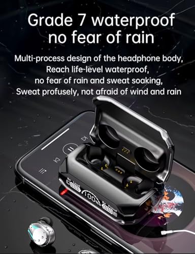 Image of M41 TWS Earbud, Bluetooth Earphone with Display, Low Latency Gaming, 40 Hrs Playtime with Fast Charging, Bluetooth 5.3 + ENC, 13mm HD BASS Drivers, IPX7 Sweat-Proof, Built-in Mic