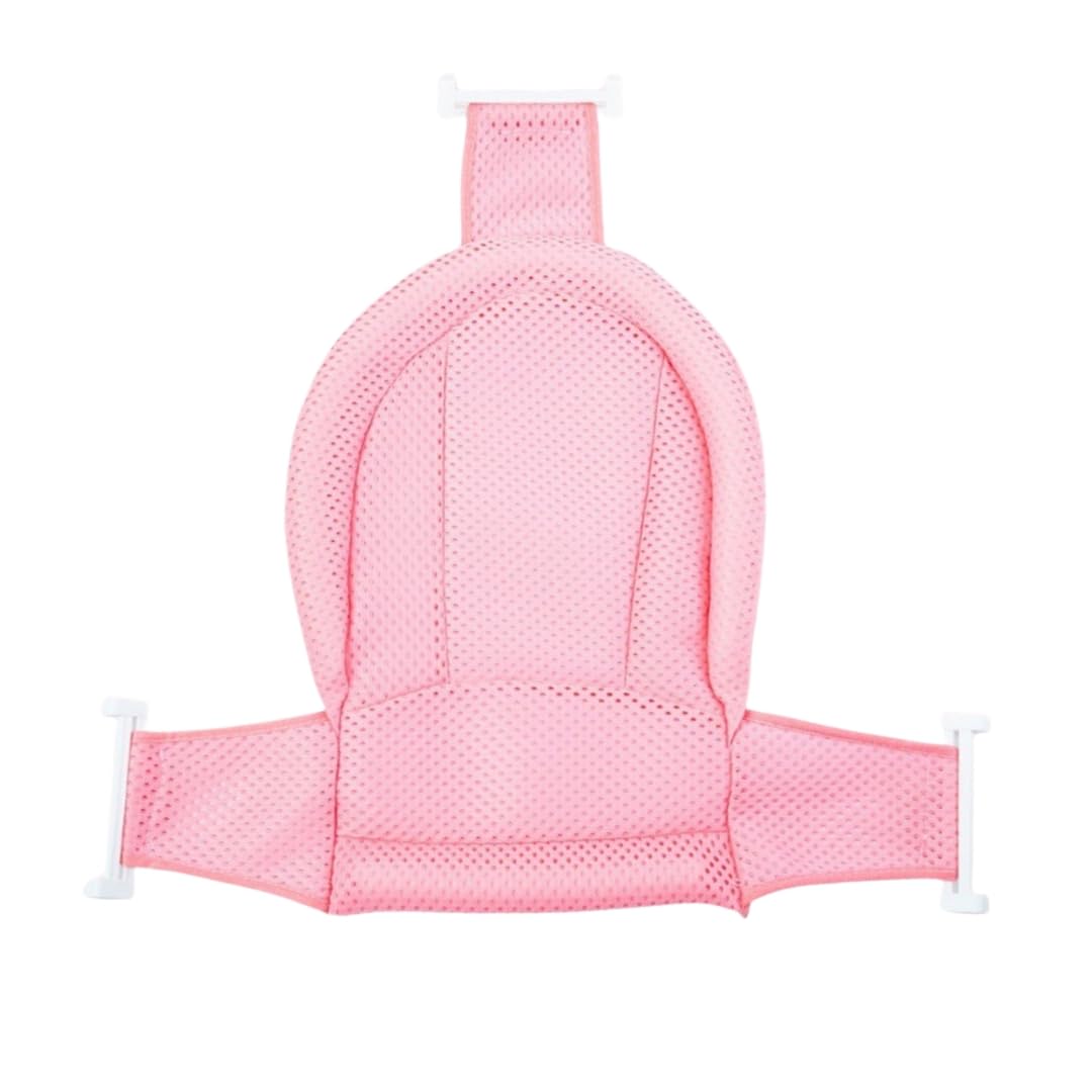Be a better momBaby Bathtub Mat Adjustable Comfortable Non-Slip Cushion for 0-3 Years (pink)