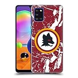 Prodotto Ufficiale AS Roma Head Case Designs Licenza Ufficiale AS Roma Marmoreo Rosso 2 Grafiche Città Custodia Cover Dura per Parte Posteriore Compatibile con Samsung Galaxy A31 (2020)