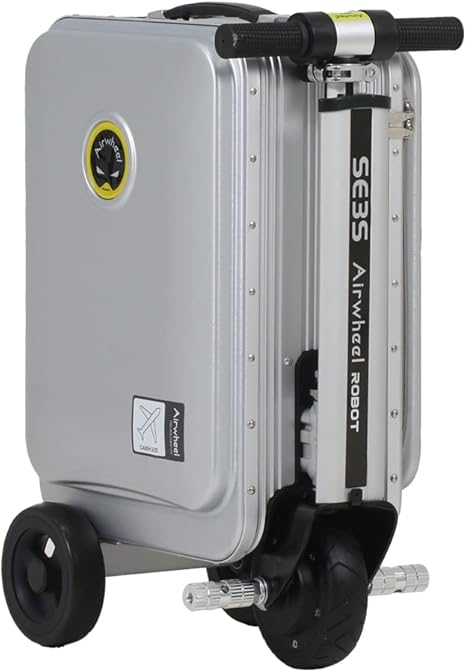 review Lantsun Smart Riding Suitcase Luggage Carry-On Scooter Portable Manned Rideable Suitcase Adults USB Charging Ports 26L Capacity TSA Lock For Travel (UPS Shipping) (White)